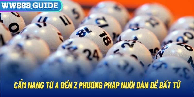 Cẩm nang từ A đến Z phương pháp nuôi dàn đề bất tử