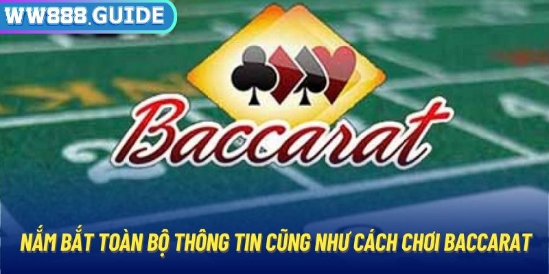 Nắm bắt toàn bộ thông tin cũng như cách chơi Baccarat