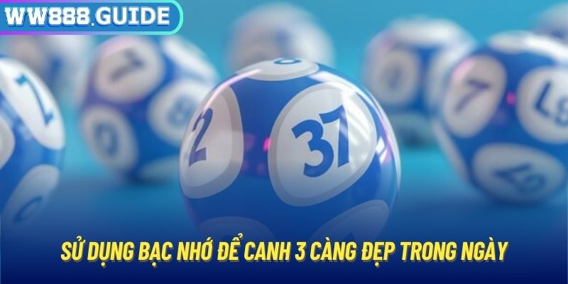 Sử dụng bạc nhớ để canh 3 càng đẹp trong ngày